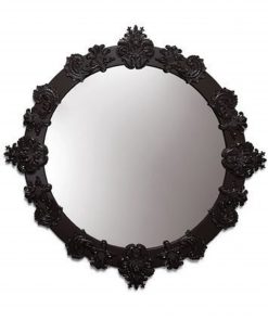Round Mirror Large (Black) 01007790 - Lladro Functional Art