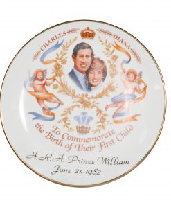 Commemorative Plate - To Commemorate the Birth of Their First Child (Charles and Diana) HRH Prince William