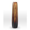 Nut Brown Cut Vase BE0117 - Viterra Art Glass