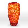 Red Orange Vase FL0114 - Viterra Art Glass