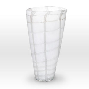 White Vase GR0113 - Viterra Art Glass