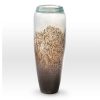 Earth Tones Turquoise Vase LA0118 - Viterra Art Glass