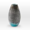 Earth Tones Turquoise Vase LA0211 - Viterra Art Glass