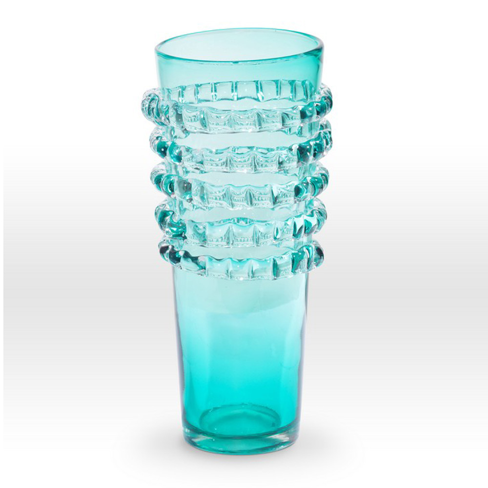Aqua Vase RI0116 - Viterra Art Glass