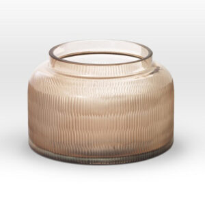 Light Rose Cut Vase RQ0107 - Viterra Art Glass