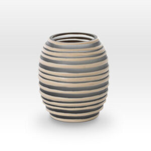 Gray Camel Cut Vase SG0107 - Viterra Art Glass