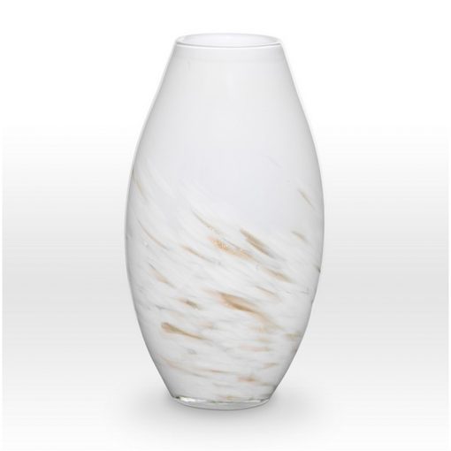 White Gold Vase SH0114 Viterra Art Glass Seaway China Co.