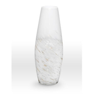 White Gold Vase SH0120 - Viterra Art Glass