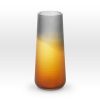 Ombre Amber Smoke Cut Vase SU0112 - Viterra Art Glass