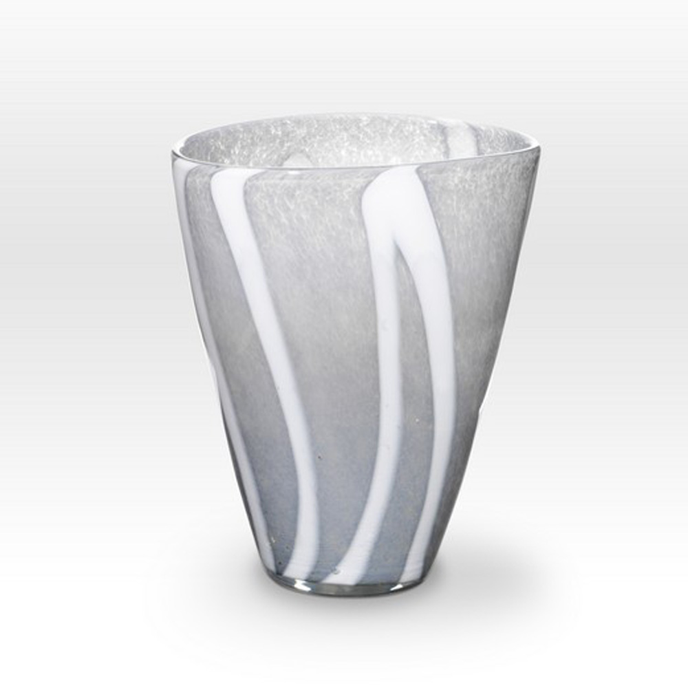 Gray Vase ZG0210 - Viterra Art Glass