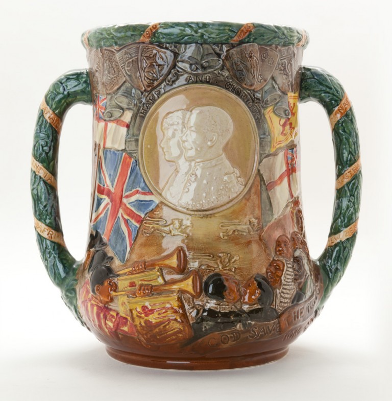 King George V and Queen Mary Silver Jubilee Loving Cup (Uncrowned version) - Royal Doulton Loving Cup