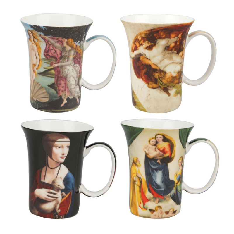 Renaissance Set of 4 Mugs Boxed Mug Set Seaway China Co.