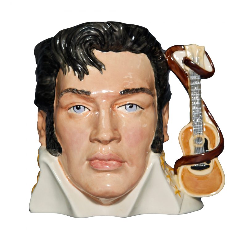 Elvis Presley PTP Guitar White - Large - Royal Doulton Character Jug