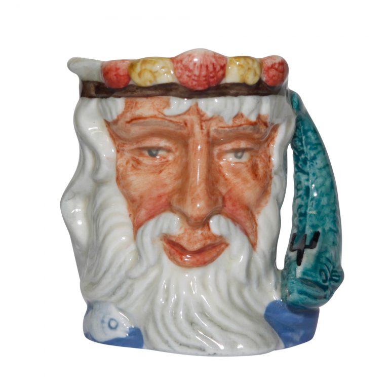 Neptune Bone China D6555 - Miniature - Royal Doulton Character Jug