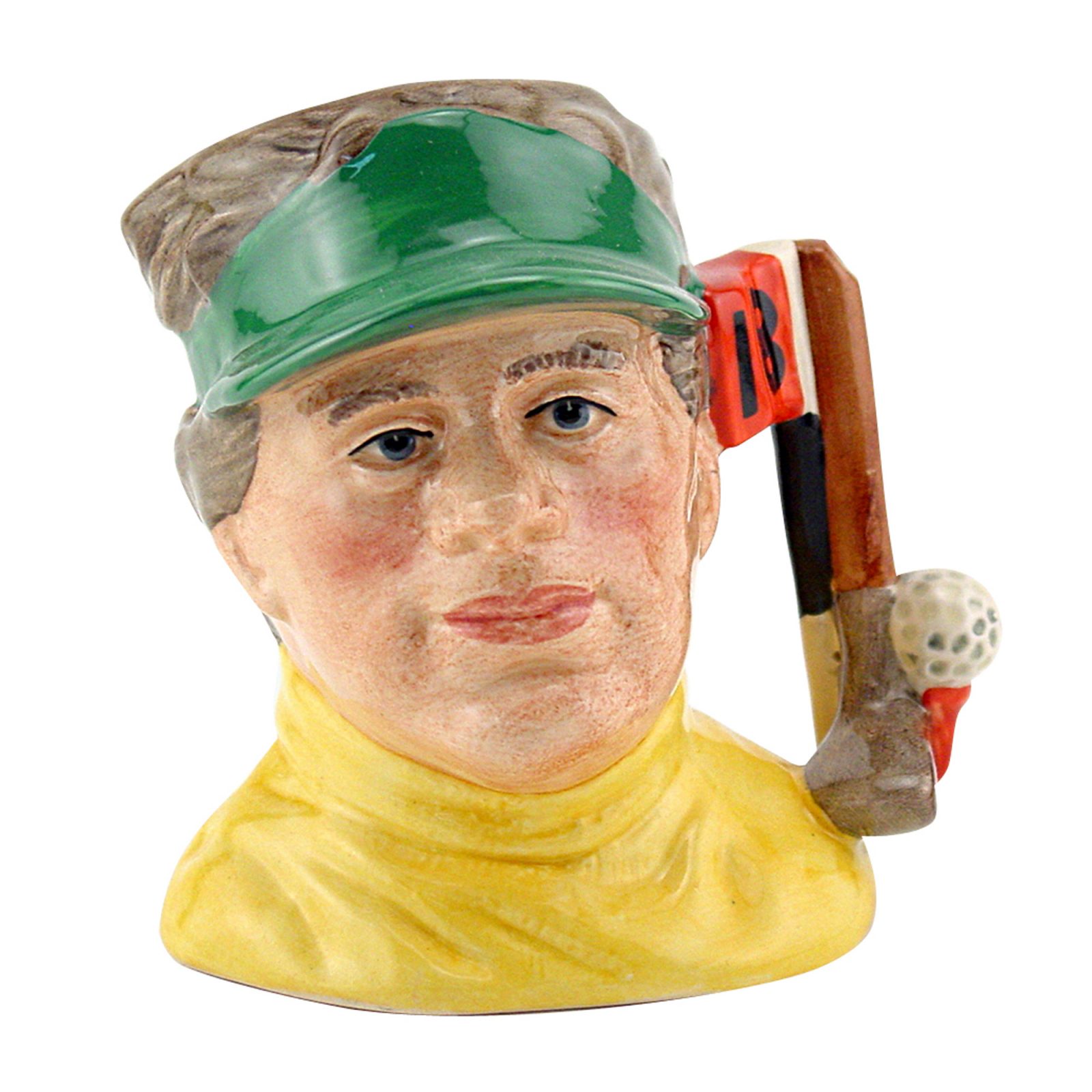Golfer Modern with 18th Hole D6865FS - Small - Royal Doulton Character Jug