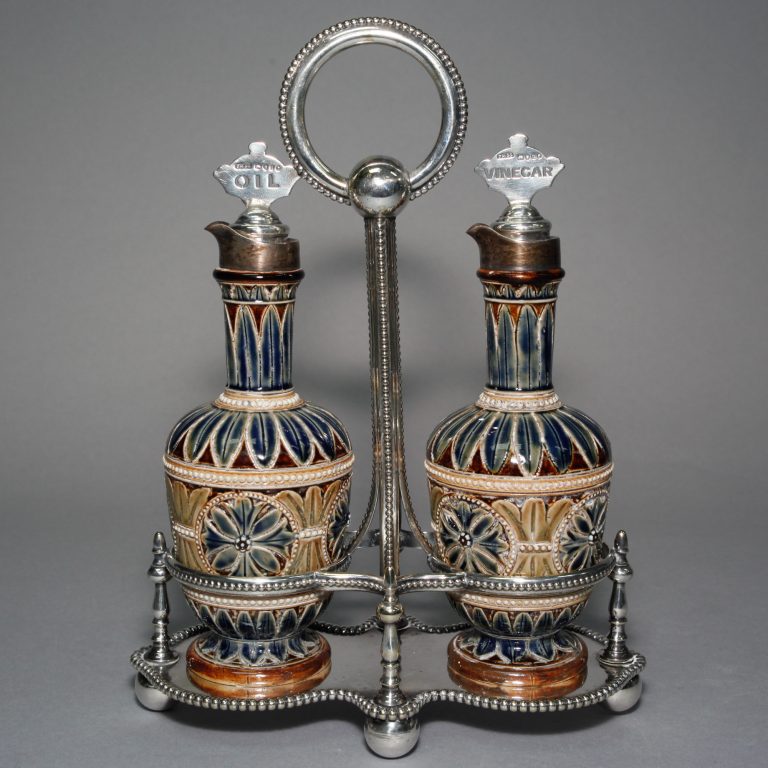 Cruet Set BGC Silver - Doulton Lambeth Stoneware