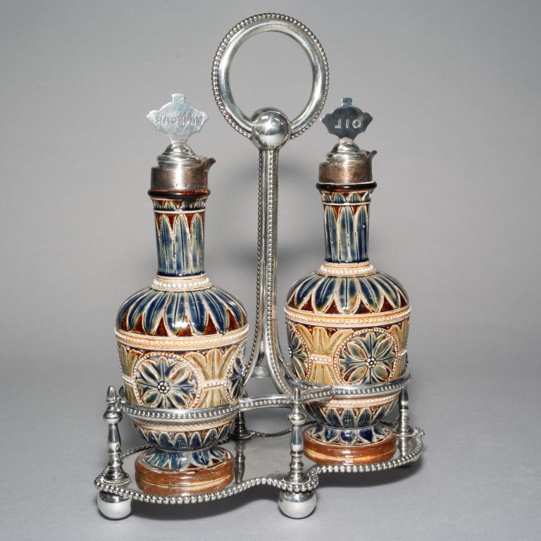 Cruet Set BGC Silver - Doulton Lambeth Stoneware