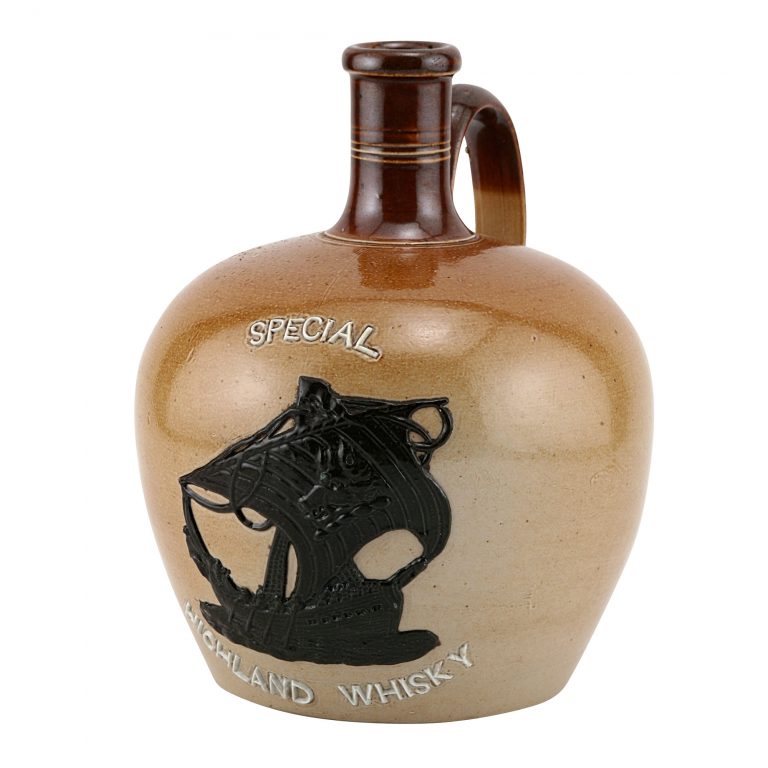 Highland Whiskey Stoneare Jug