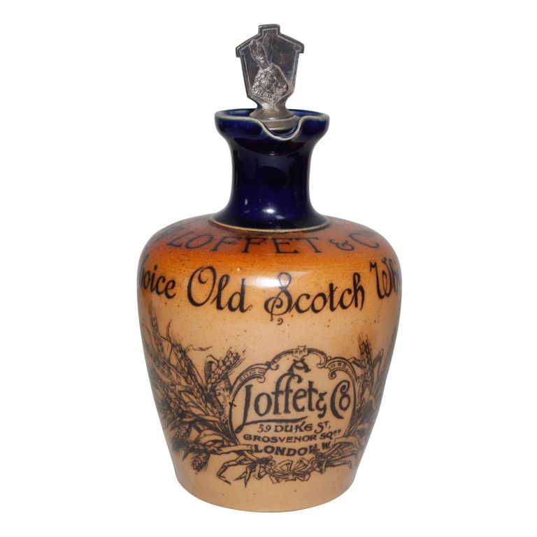 Loffet and Company Stoneware Whiskey Jug