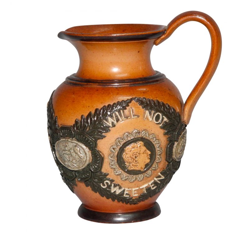 Stoneware Sayings Pitcher