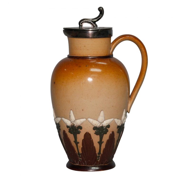 Stoneware Lidded Pitcher