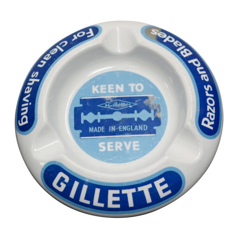 Gillette Razors and Blades Ashtray