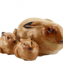 Hare and Leverets - Royal Doulton Animal