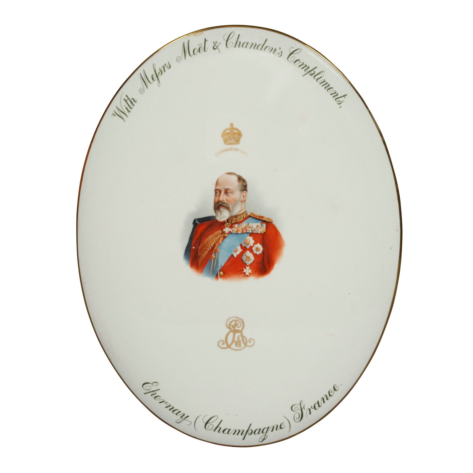 Edward VII Plaque Champagne - Royal Doulton Commemorative
