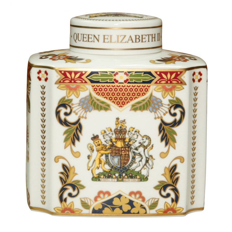 Elizabeth II Tea Caddy - Royal Doulton Commemorative