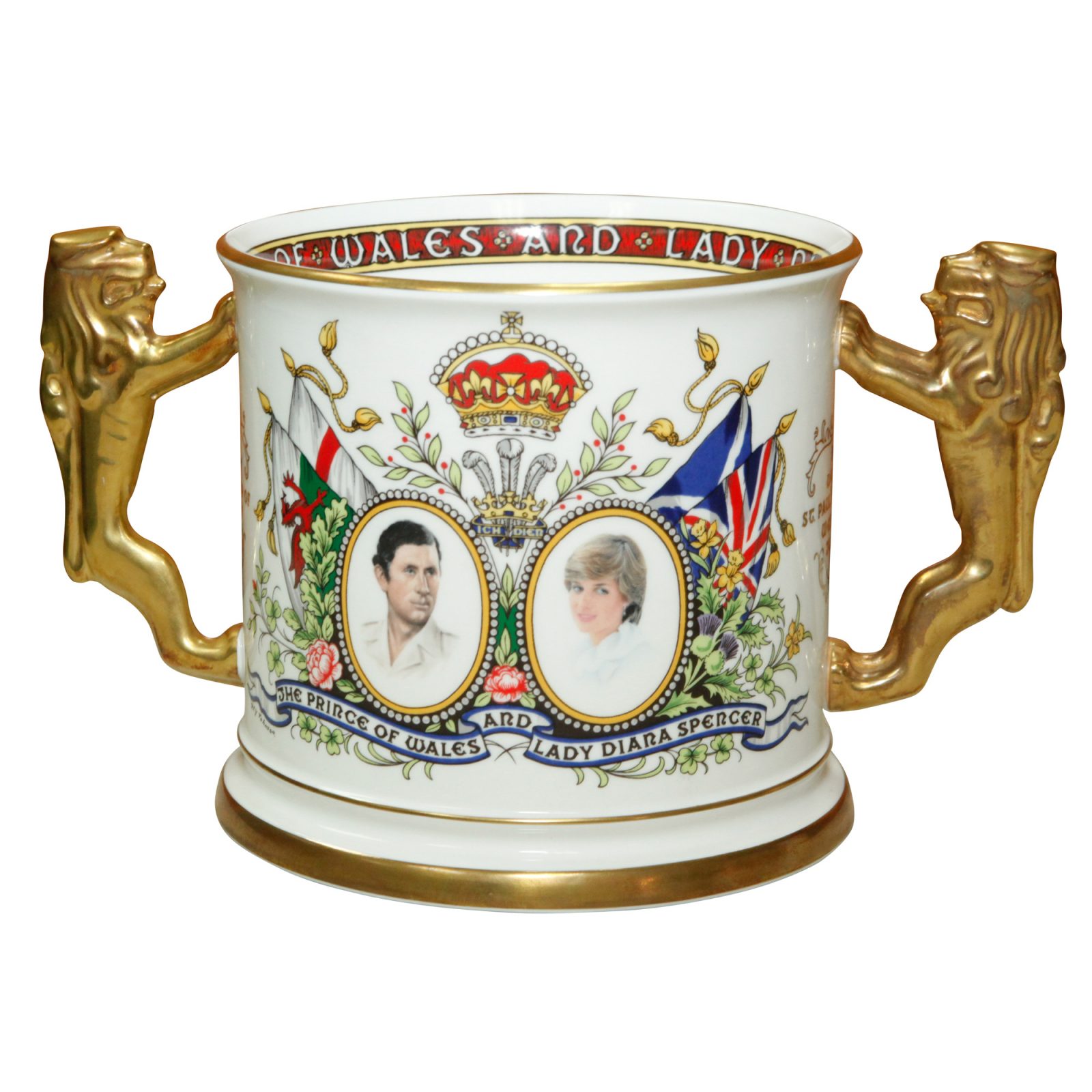 Paragon Loving Cup Marriage Charles D - Paragon Commemorative
