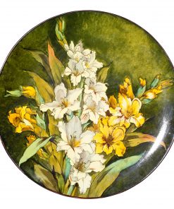 Faience Plaque Floral FL - Doulton Lambeth Stoneware