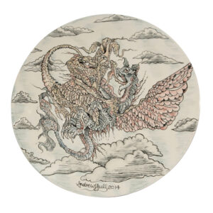 Dragon Charger - Andrew Hull Pottery