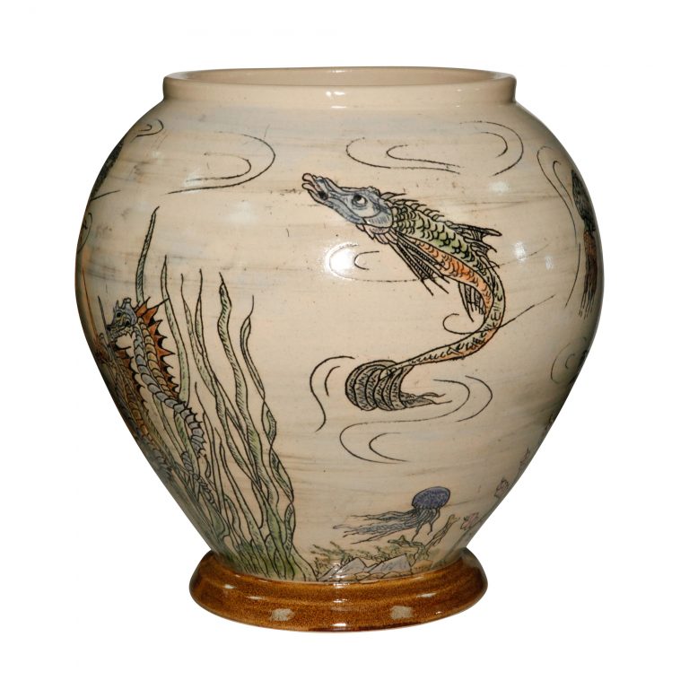 Fish Vase Large - Andrew Hull Pottery