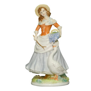 Goose Girl RW4566 - Royal Worcester Figurine