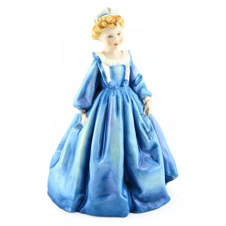 Grandmothers Dress Blue RW3081BL_G - Royal Worcester Figurine
