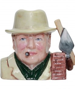 Bairstow Manor Winston Churchill Bricklayer Small Character jug