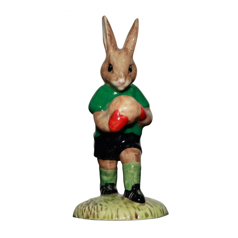 Goalkeeper; green & black DB116 - Royal Doulton Bunnykins