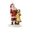 Santa & Girl Ornament HN5862 - Royal Doulton Figurine