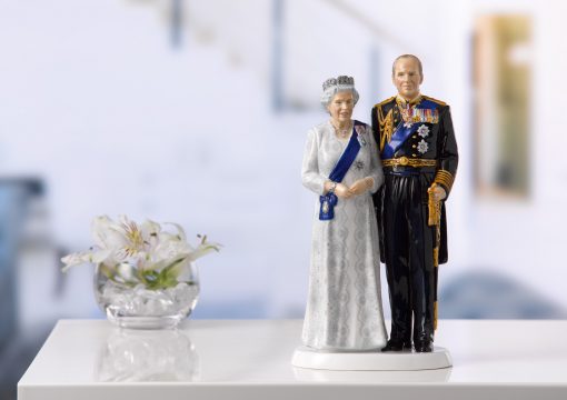 Platinum Wedding Anniversary - QEII 70th Anniversary HN5874 - Royal Doulton Figurine