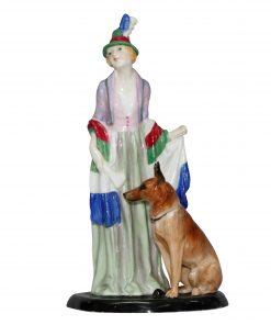 Rosamund with Dog HN1320 - Royal Doulton Figurine
