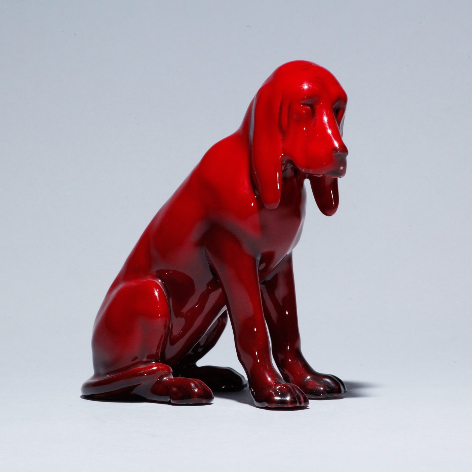 Flambe Bloodhound HN176 - Royal Doulton Animal