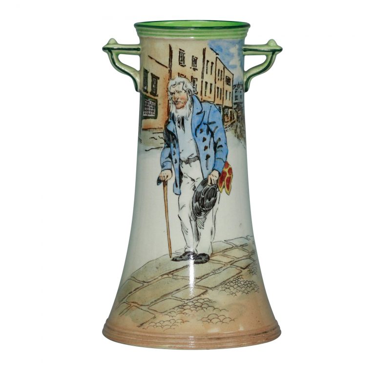 Dickens Old Peggoty Vase 7.25H - Royal Doulton Seriesware