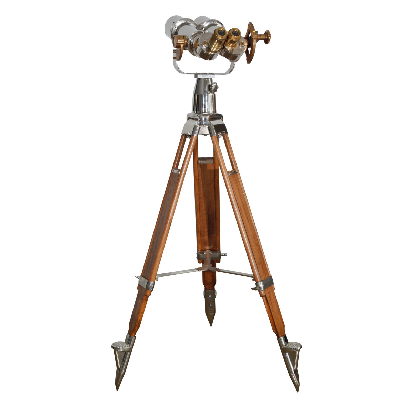 15x80 Japanese (Yashima Tokyo) Binoculars on Wooden and Steel Tripod