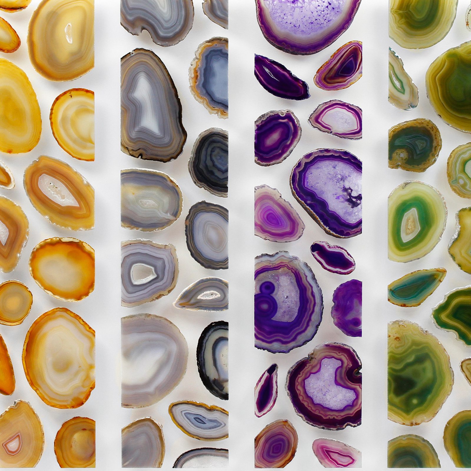 Framed 60 x 40 Brazilian Agates