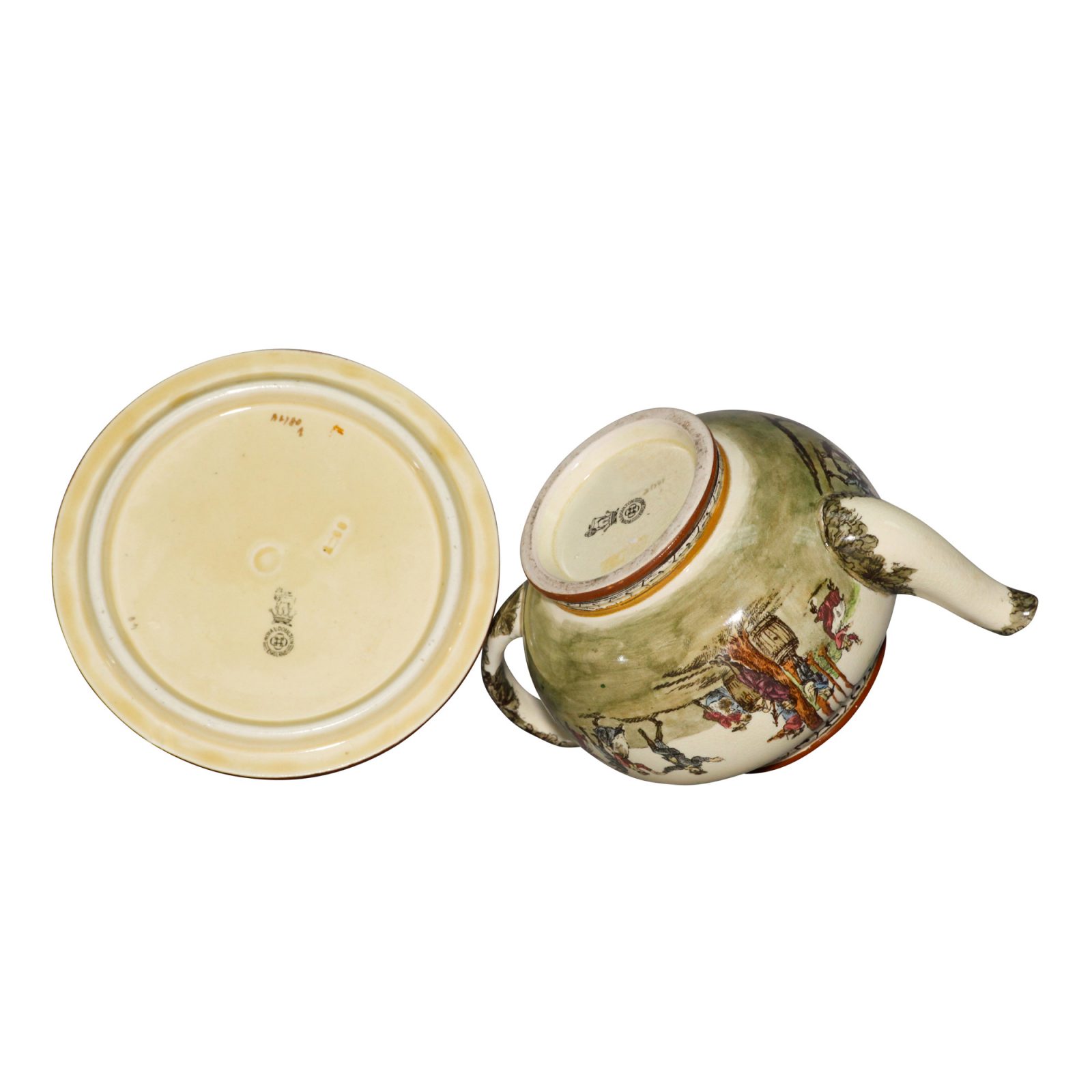 Village Fete D2780 - 2pc. Teapot and Trivet Set - Royal Doulton Seriesware
