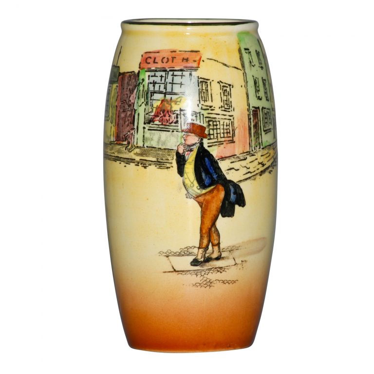 Dickens Bill Sykes Vase 6H - Royal Doulton Seriesware