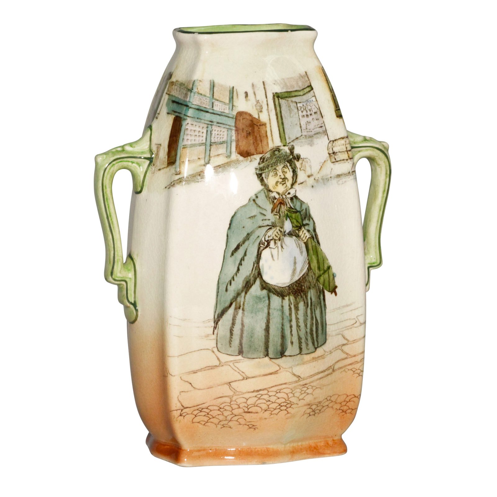 Dickens Sairey Gamp Vase SQ 9H - Royal Doulton Seriesware