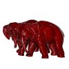 Bernard Moore Two Elephant - Royal Doulton Flambe