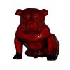 Bulldog Large Seated - Royal Doulton Flambe