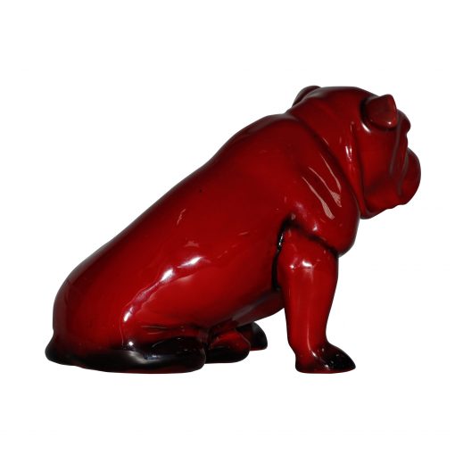 Bulldog Large Seated - Royal Doulton Flambe